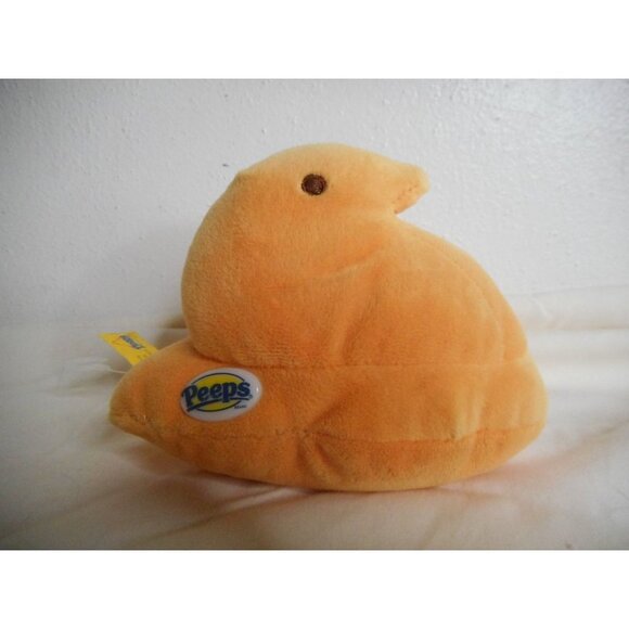 Peeps Orange Chick Stuffed Animal Plush 6 x 4.5" 2014 - Picture 1 of 4